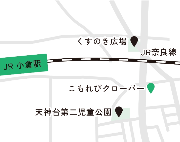 こもれびクローバーの地図